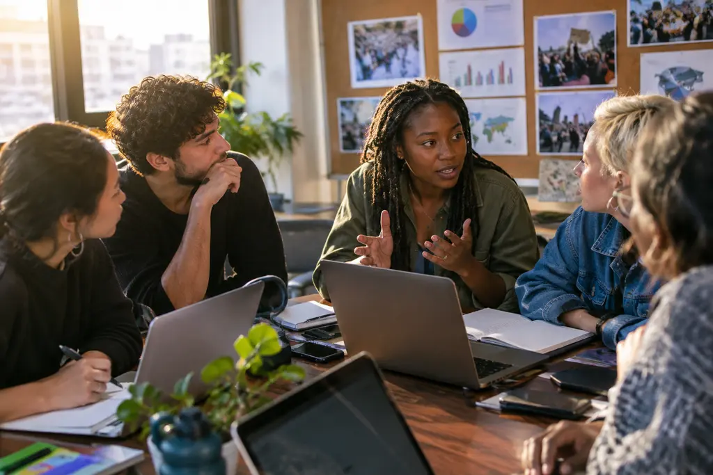 Crypto outreach tactics shown through volunteers reviewing messages before a policy vote