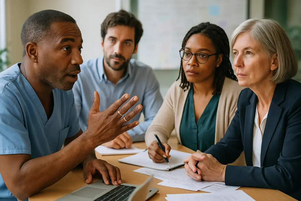 NIH advocacy compliance review with grant documents and social media drafts