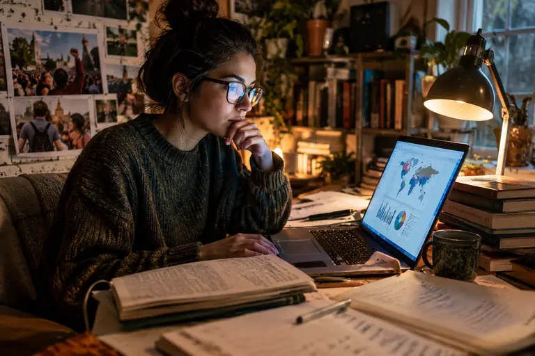 Structured notes documenting an online advertisement report